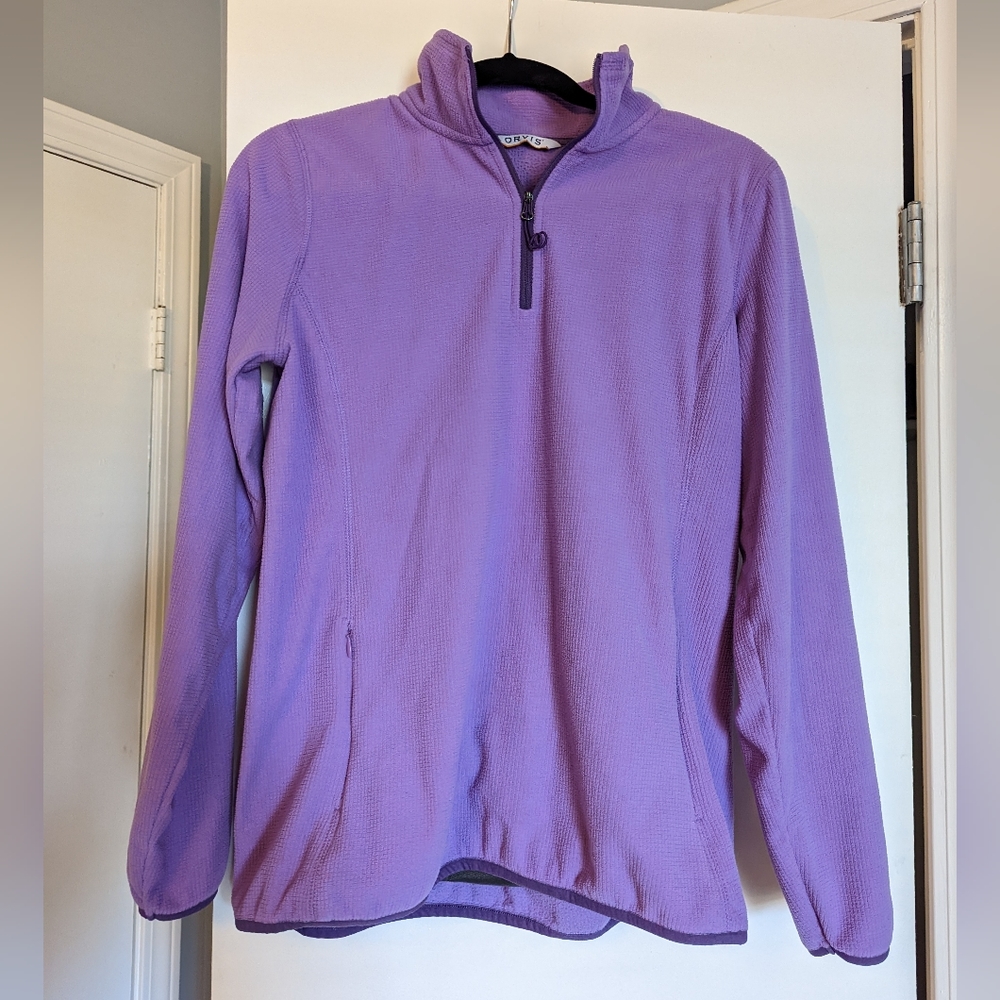 Orvis 1/4 zip pullover with kangaroo pocket size medium